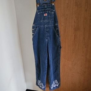 Revolt vintage embroidered overalls